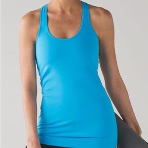 *New with Tags* Lululemon Women's Aqua Colored Cool Racerback Tank Top Size 8